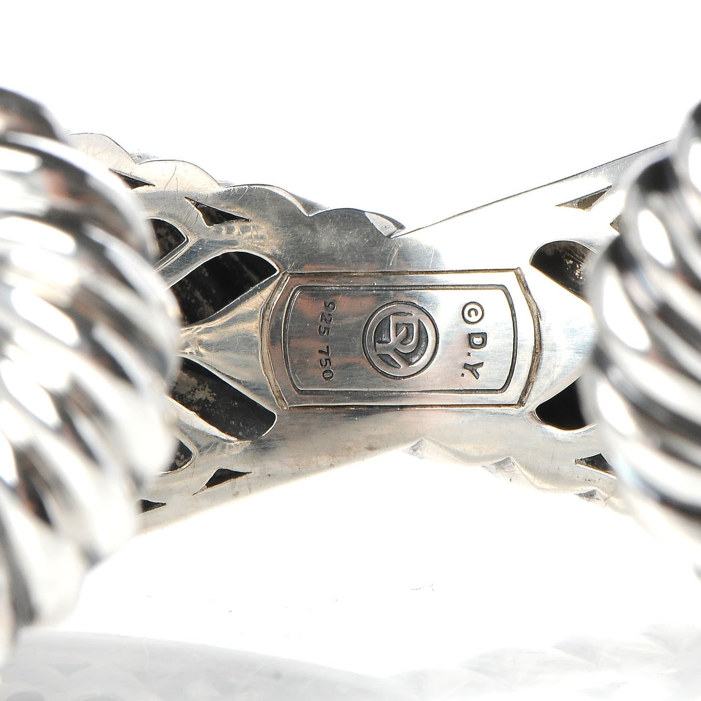 Sterling Silver Crossover Cuff