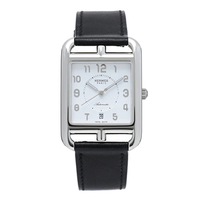 Hermes Stainless Steel Barenia 29mm Cape Cod Automatic Watch Noir 1 of 6