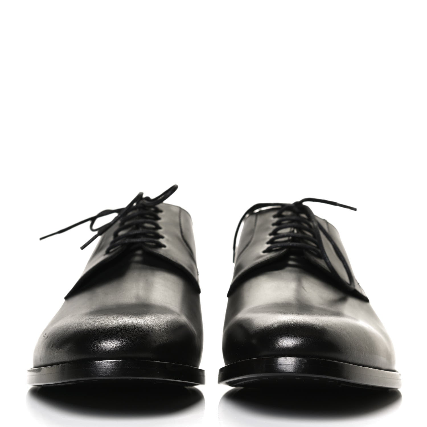 Saint Laurent Calfskin Mens Simon Derby Lace Up Shoes 41.5 Black 6 of 10