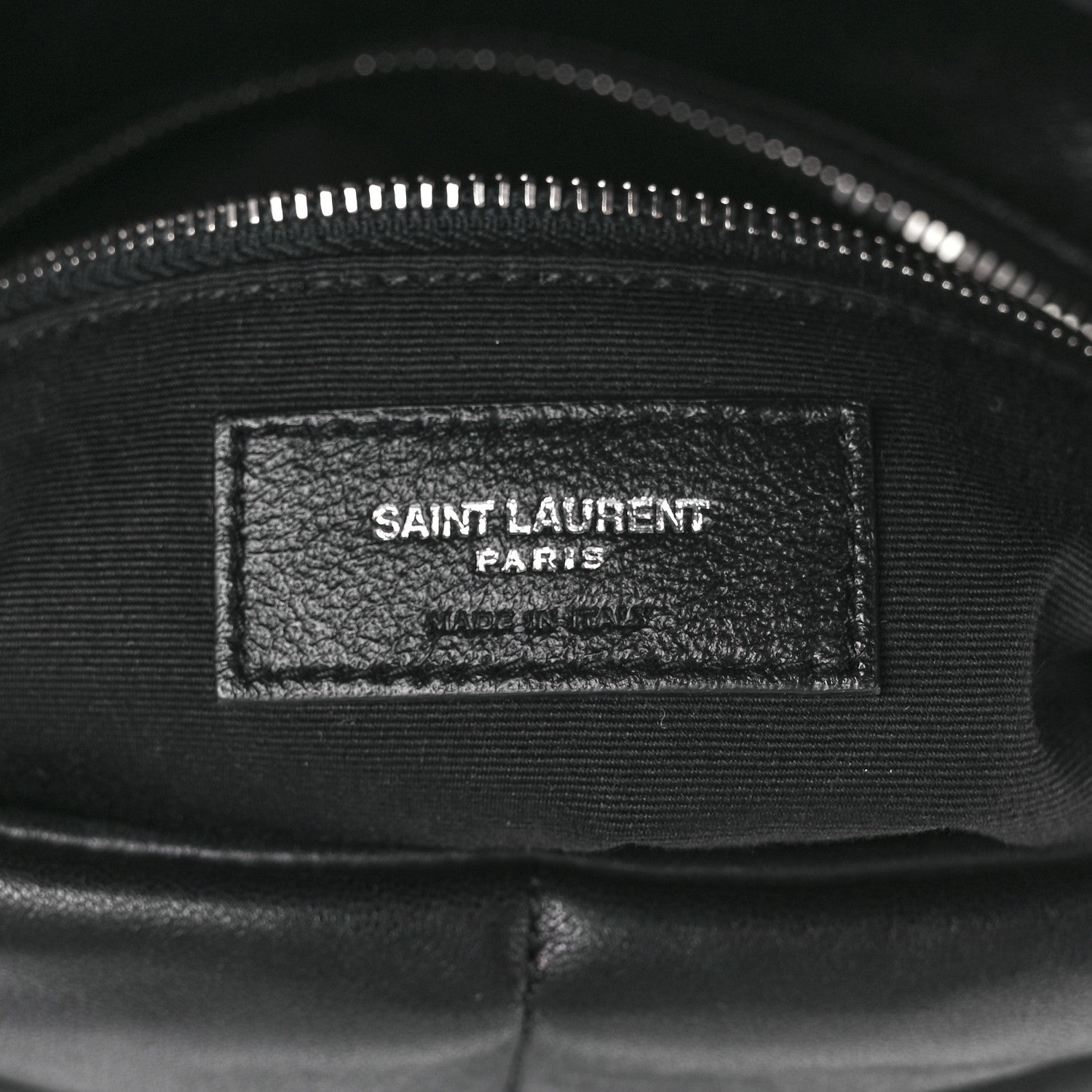 Saint Laurent Lambskin Quilted Small Loulou Puffer Monogram Chain Satchel Black 6 of 12