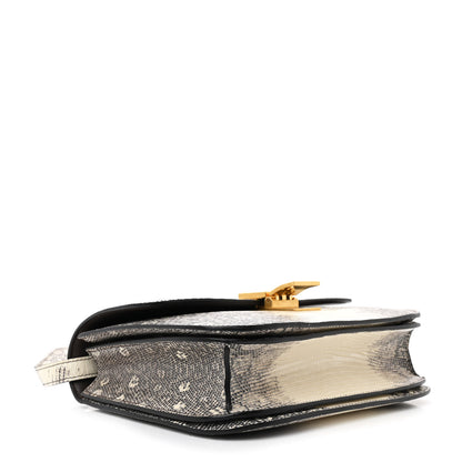 Celine Lizard Medium Classic Box Flap Bag Natural 4 of 14