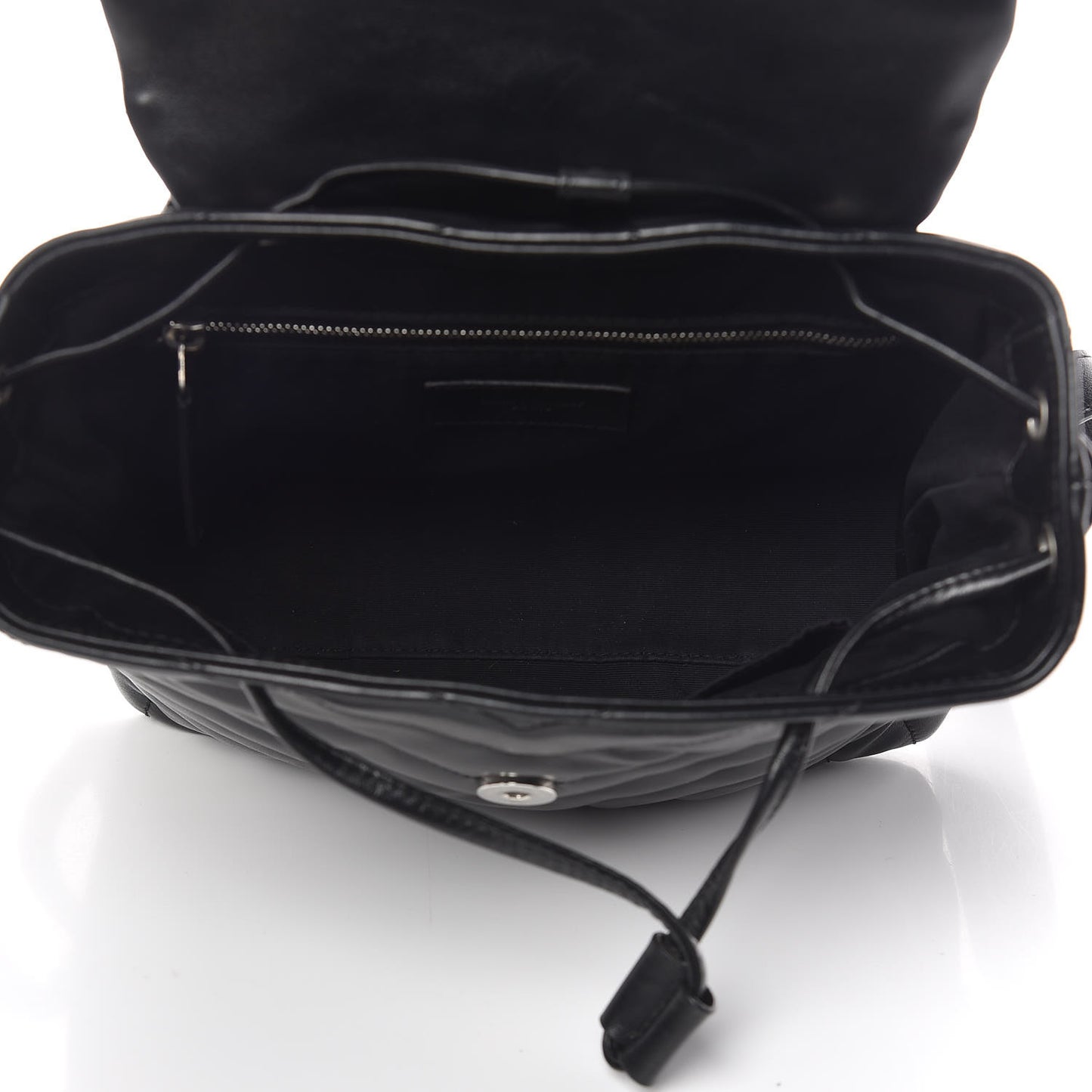 Calfskin Y Quilted Monogram Small Loulou Backpack Black