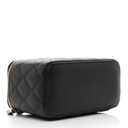 Chanel Caviar Quilted Small Vanity Case With Chain Black 4 of 11