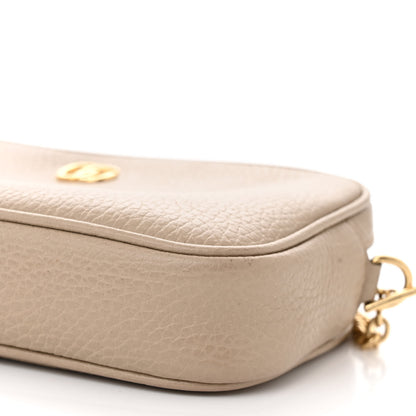 Gucci Dollar Calfskin Super Mini GG Marmont Chain Shoulder Bag Beige 10 of 13