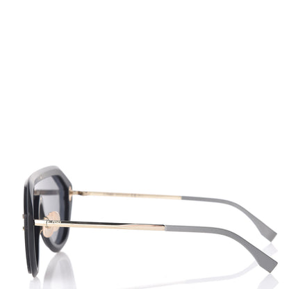 Fendi FF Fabulous Shield Sunglasses FF M0039/G/S Black 3 of 7