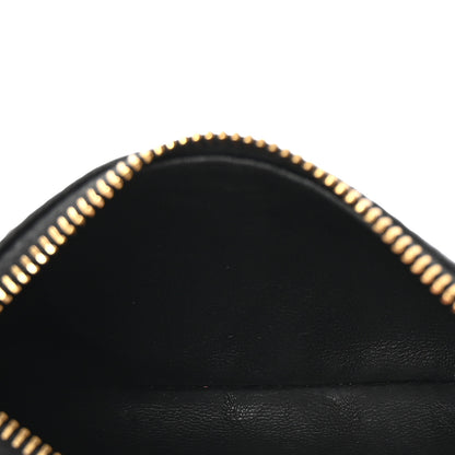 Valentino Garavani Grainy Calfskin Vlogo Key Ring Black 5 of 7