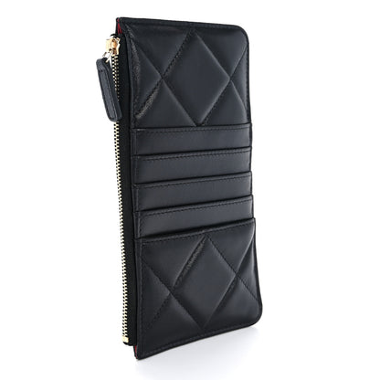 Chanel Goatskin Quilted Chanel 19 Phone and Card Holder Black 3 of 9
