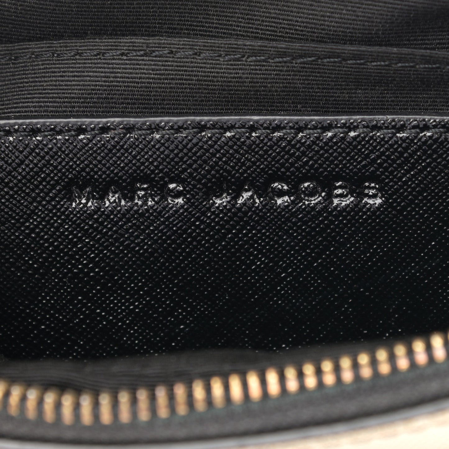 Saffiano Snapshot Camera Bag Black Grey