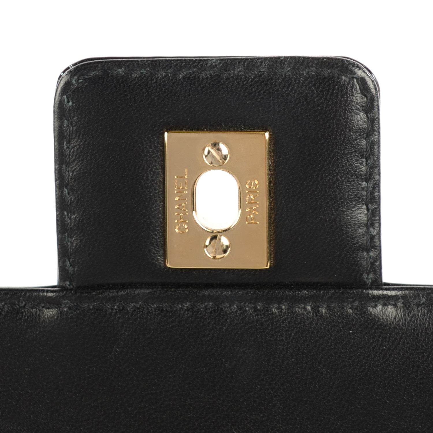 Chanel Patent Quilted Medium Chocolate Bar Flap Black 9 of 9