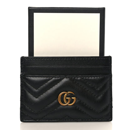 Gucci Calfskin Matelasse GG Marmont Card Holder Black 7 of 7