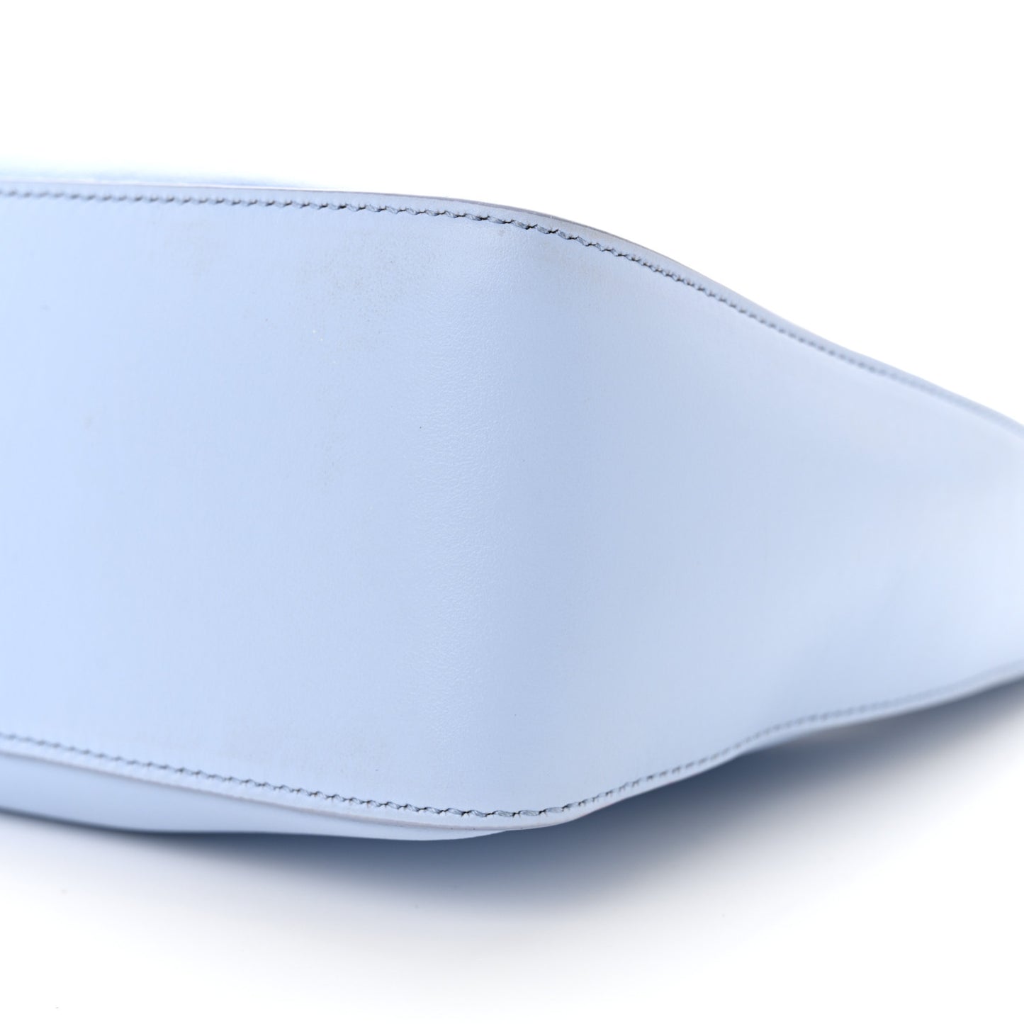 Smooth Calfskin Small Moon Cut Out Shoulder Bag Baby Blue