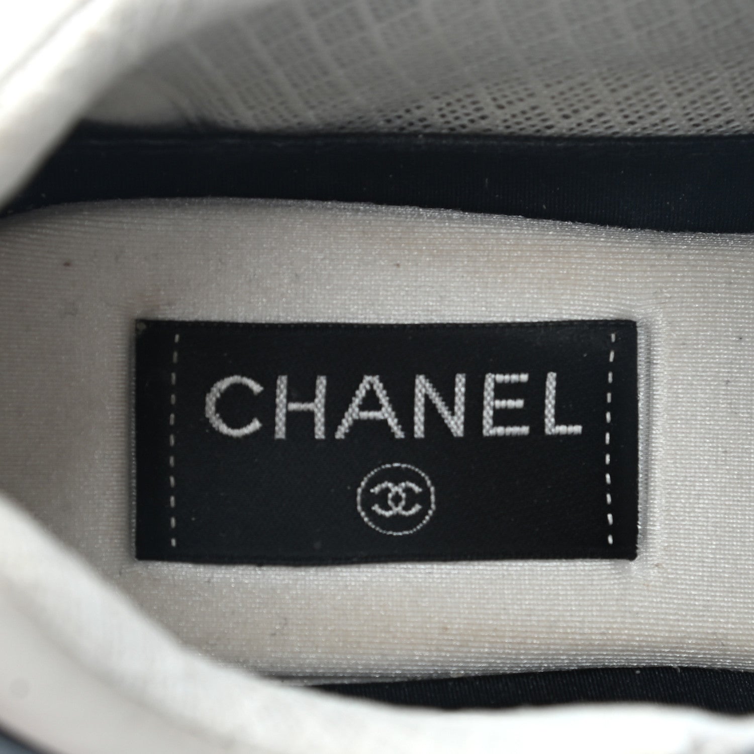 Chanel Nylon Calfskin Suede Womens CC Sneakers 39 Grey Pink 7 of 8
