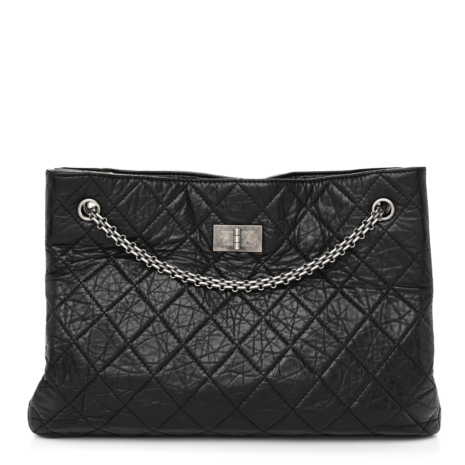 Chanel Aged Calfskin Reissue 2.55 Tote Black 1 of 10