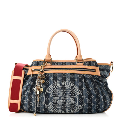 Louis Vuitton Denim Raye Cabas GM 1 of 15