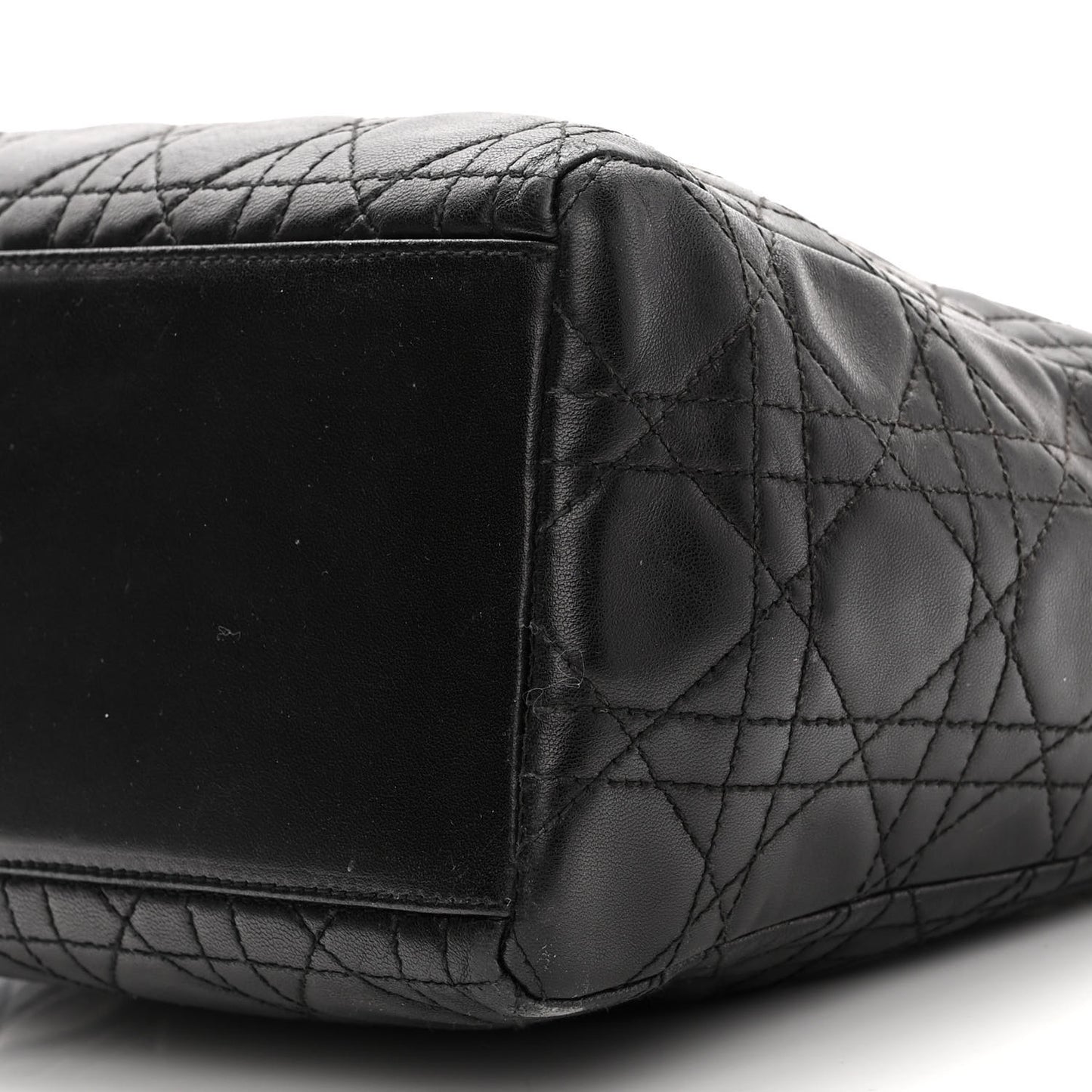 Lambskin Cannage Medium Lady Dior Black