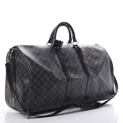 Louis Vuitton Damier Graphite Keepall Bandouliere 55 2 of 10