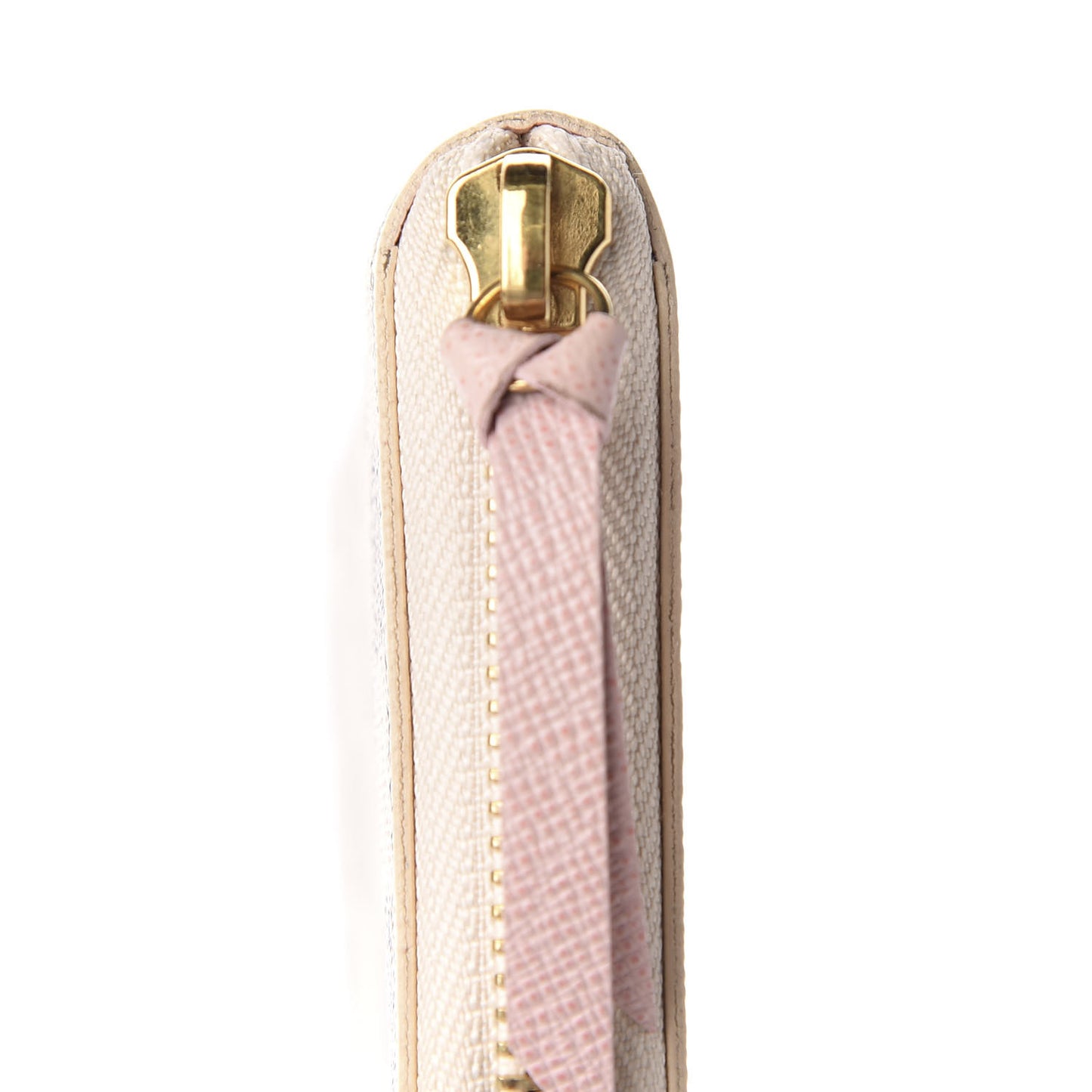 Damier Azur Clemence Wallet Rose Ballerine