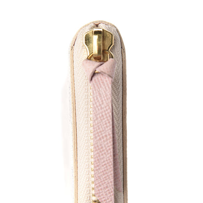 Louis Vuitton Damier Azur Clemence Wallet Rose Ballerine 11 of 16