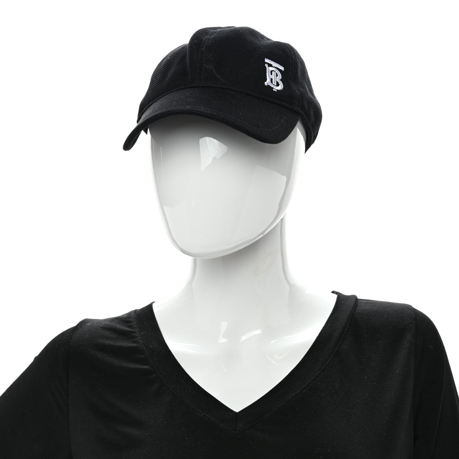 Burberry Cotton TB Monogram Baseball Hat M Black 2 of 12
