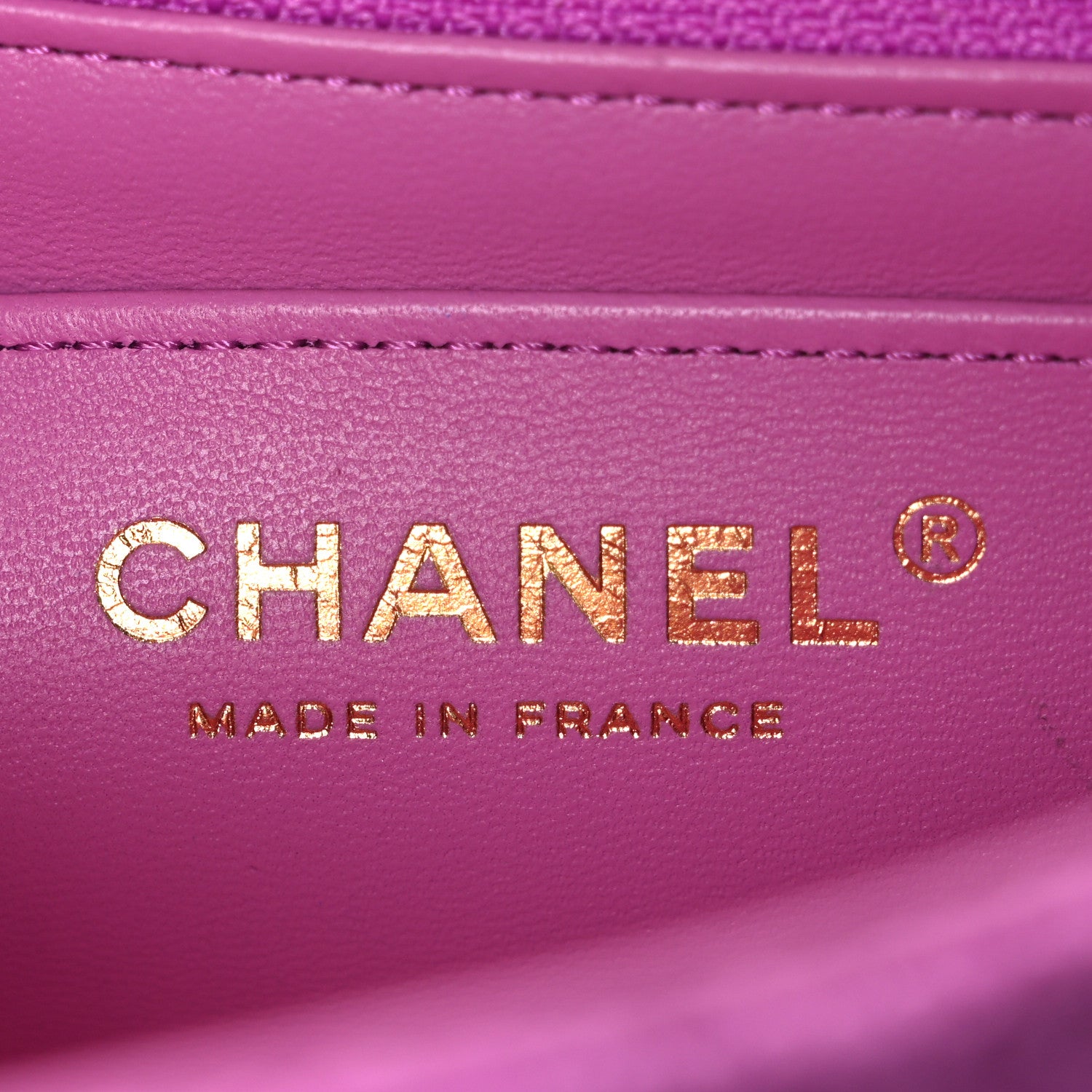 Chanel Tweed Quilted Mini Rectangular Flap Purple 6 of 10
