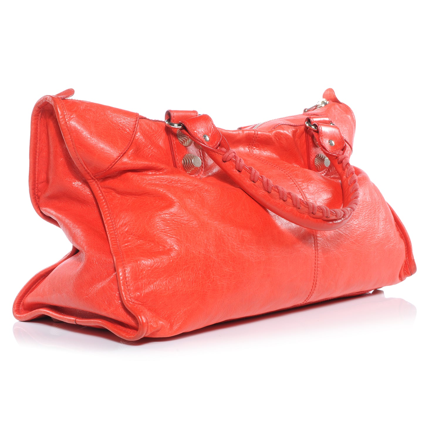 Agneau Giant 21 Silver Hardware Work Vermillion
