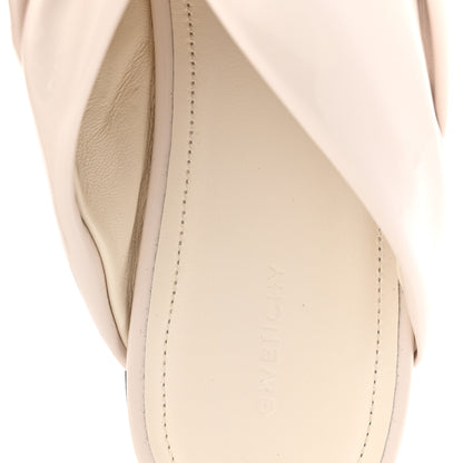 Givenchy Patent Show Twist Flat Mule Sandals 38 Ivory 8 of 10