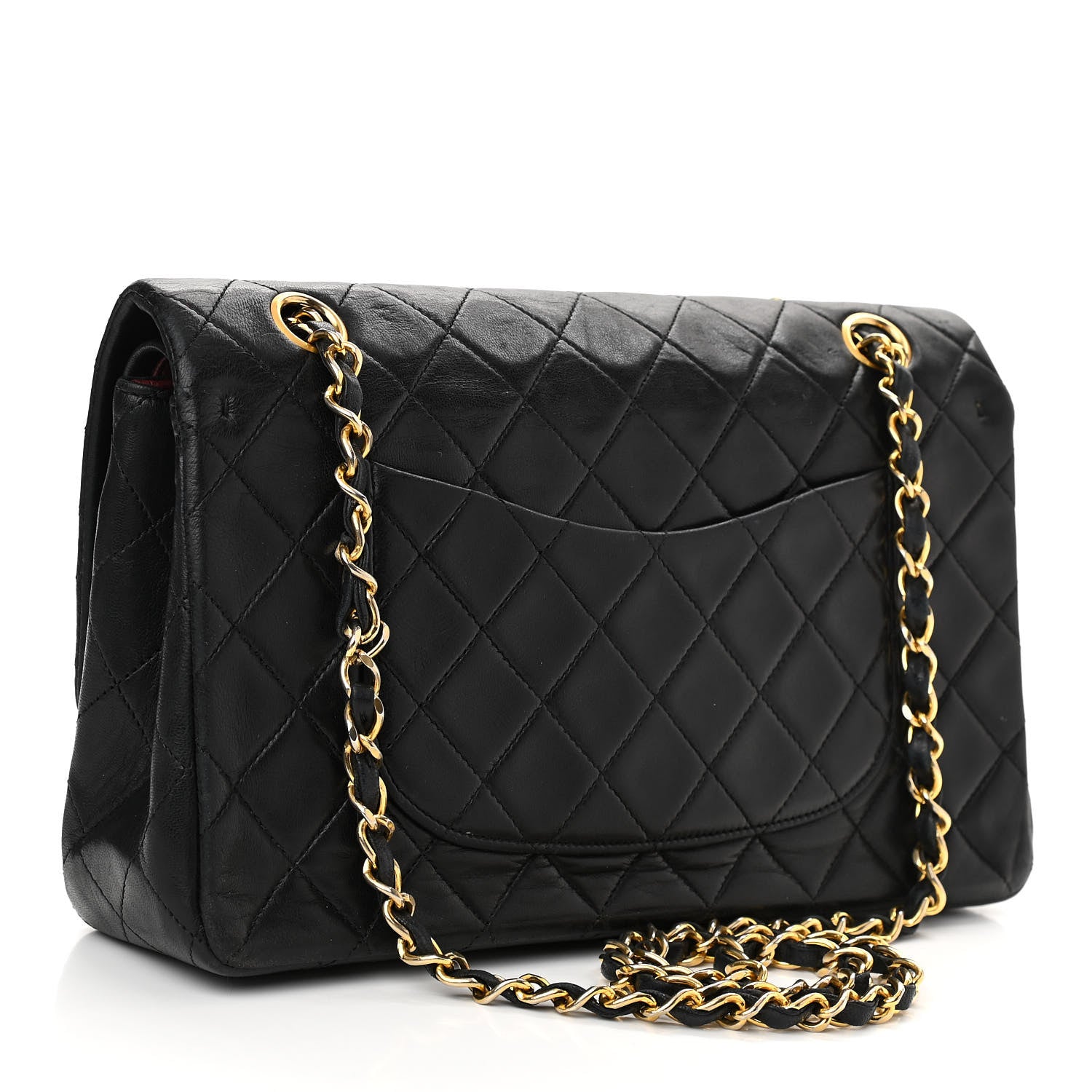 Chanel Lambskin Quilted Medium Double Flap Black 3 of 14