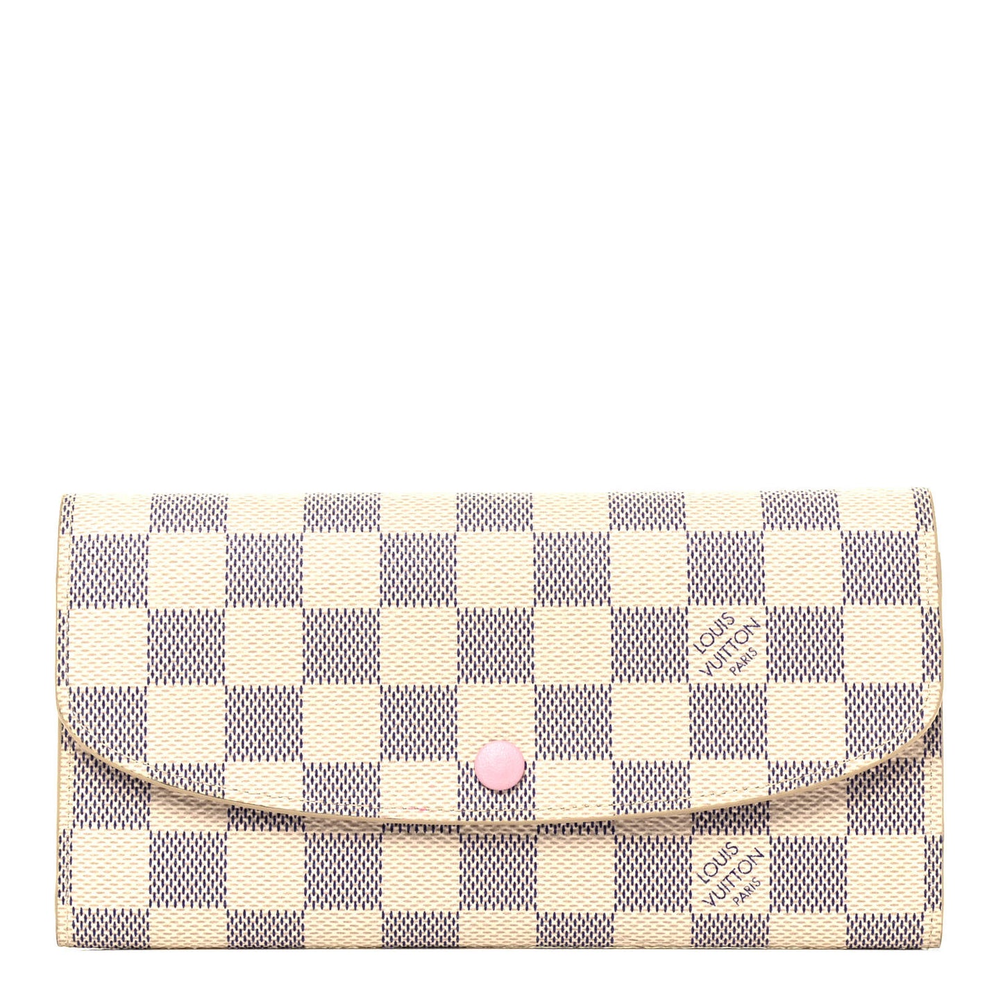 Damier Azur Emilie Wallet Rose Ballerine