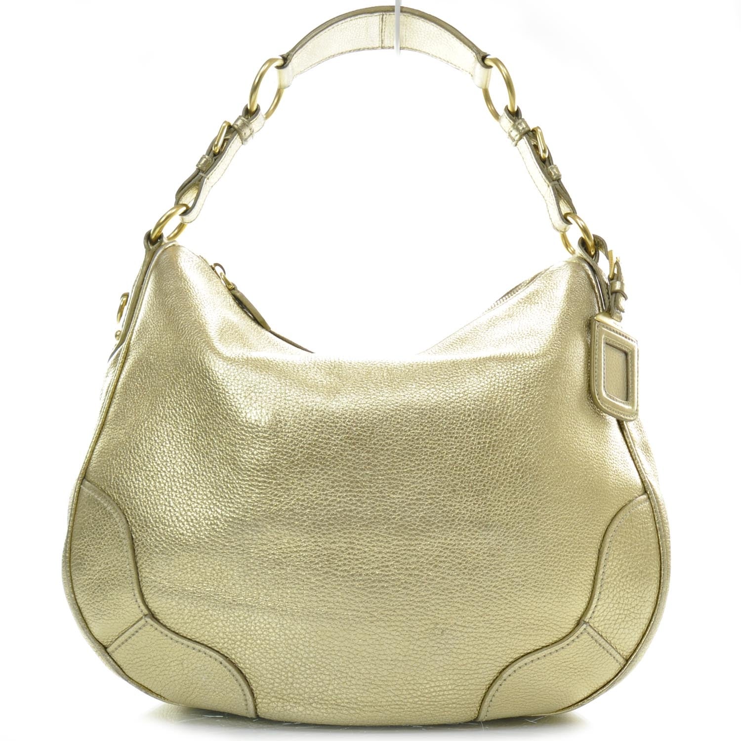 Prada Vitello Daino Hobo Gold 1 of 11