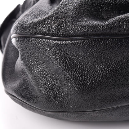Burberry Calfskin Hobo Black 12 of 13
