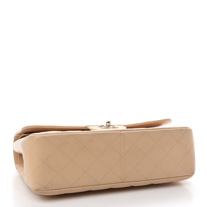 Chanel Caviar Quilted Jumbo Double Flap Beige Clair 6 of 17