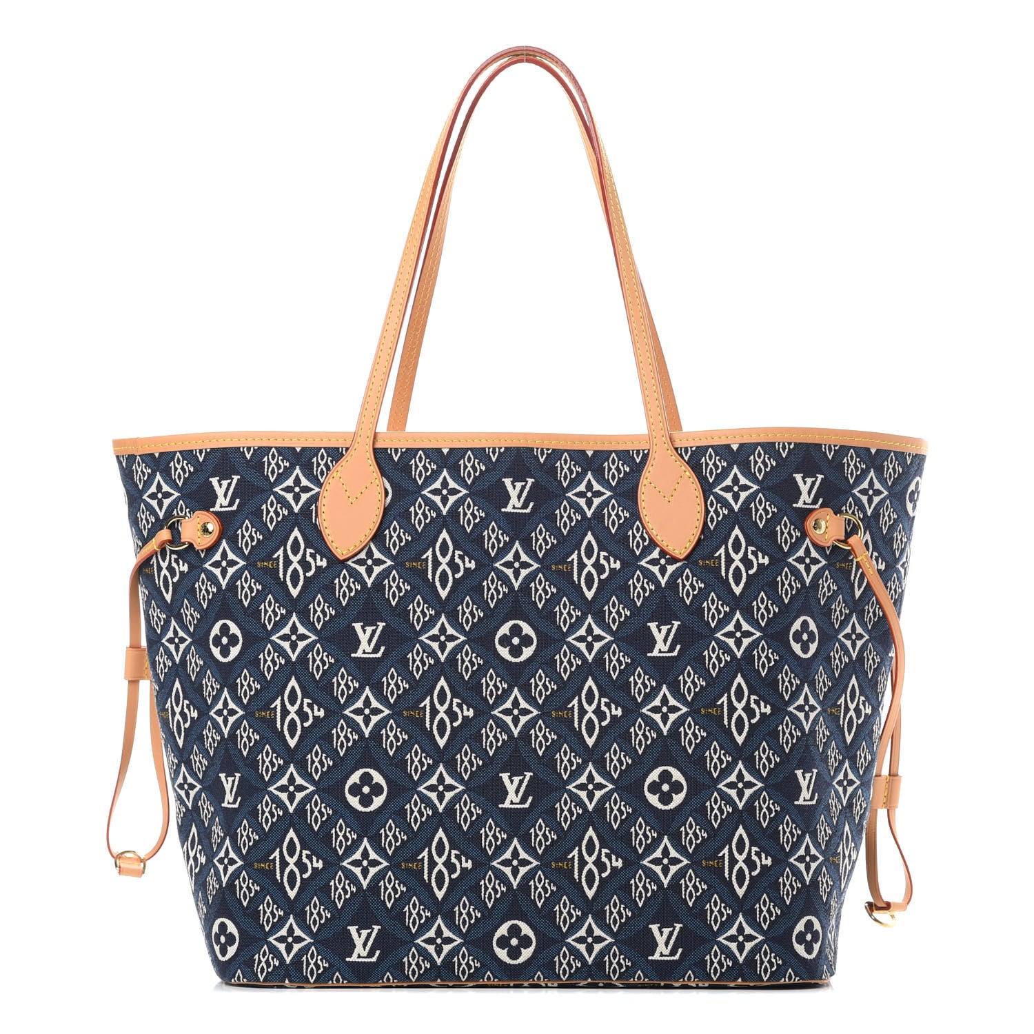 Louis Vuitton Jacquard Since 1854 Neverfull MM Blue 1 of 10