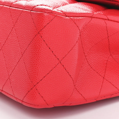 Chanel Caviar Quilted Small Double Flap Red 10 of 10