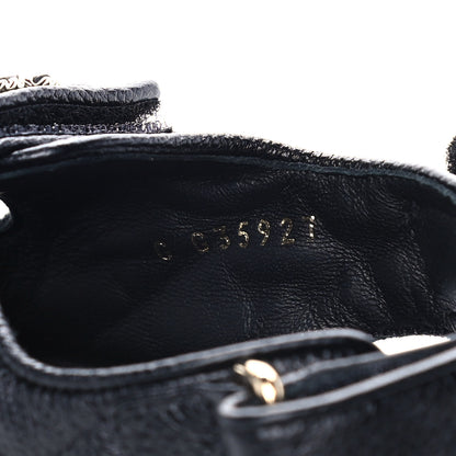Chanel Grained Calfskin Velcro Dad Sandals 37 Black 7 of 9