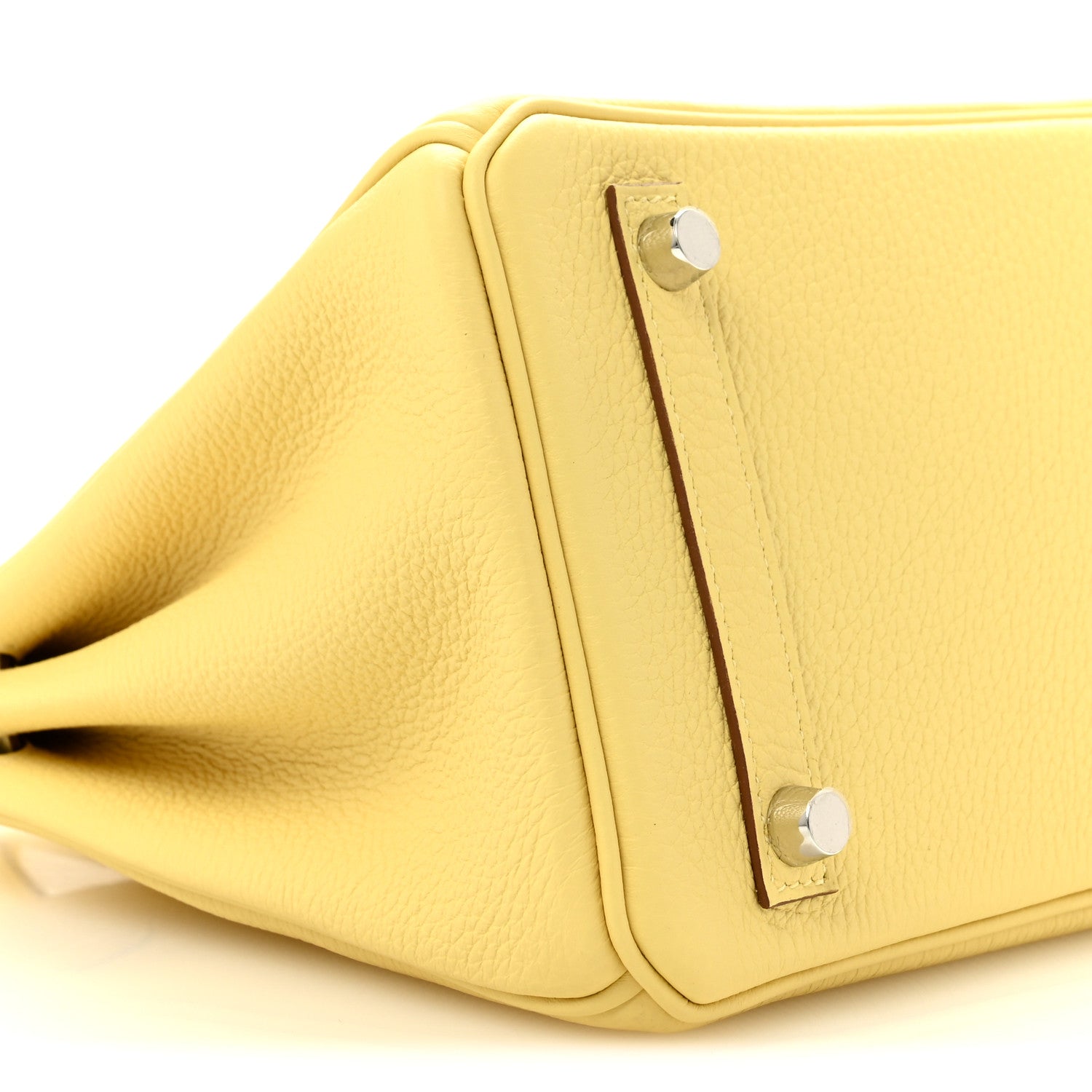 Hermes Togo Birkin 25 Jaune Poussin 9 of 11