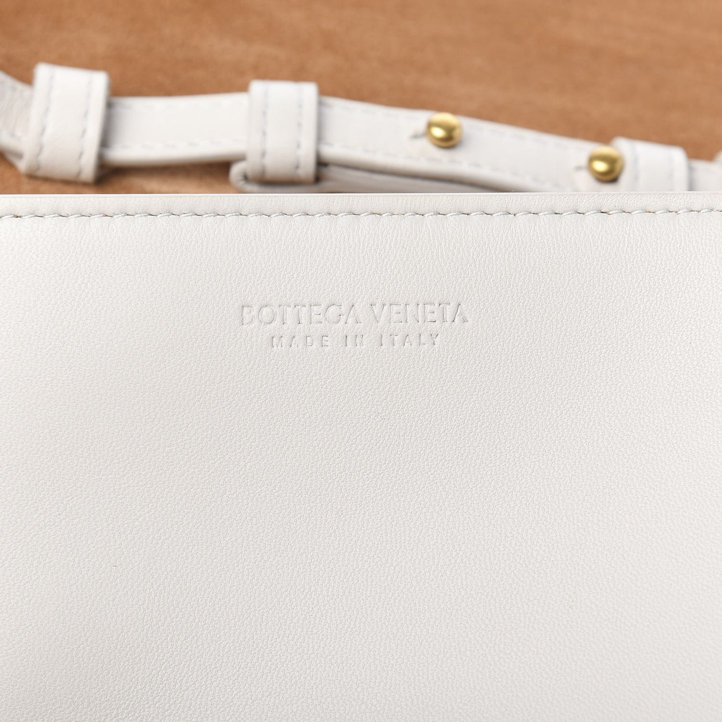 Lambskin Maxi Intrecciato Mini Cassette Crossbody Bag White