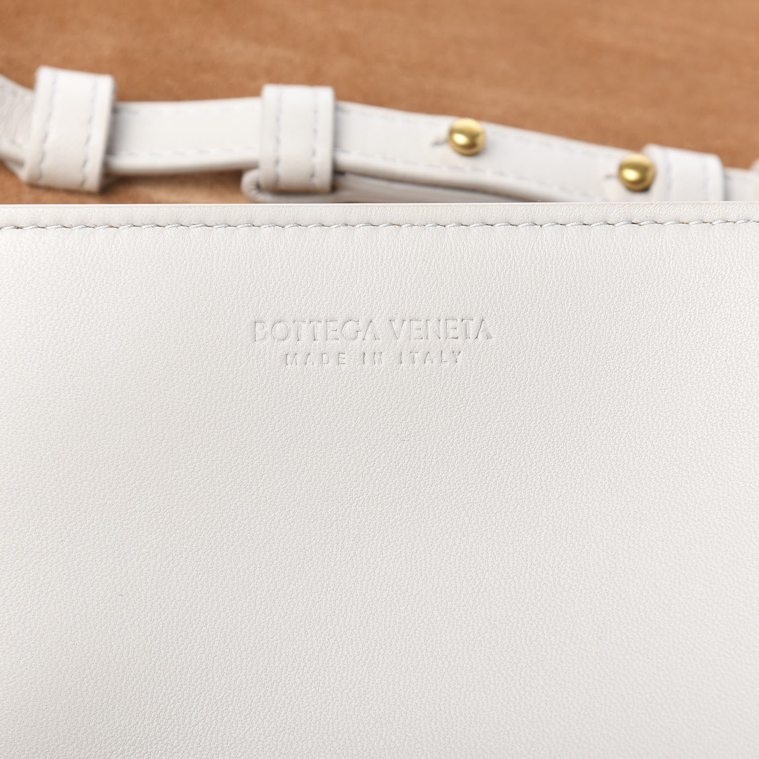Bottega Veneta Lambskin Maxi Intrecciato Mini Cassette Crossbody Bag White 6 of 9