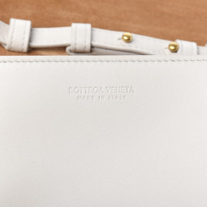 Bottega Veneta Lambskin Maxi Intrecciato Mini Cassette Crossbody Bag White 6 of 9