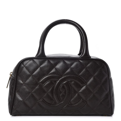 Chanel Caviar Quilted Small Bowler Brown 1 of 7