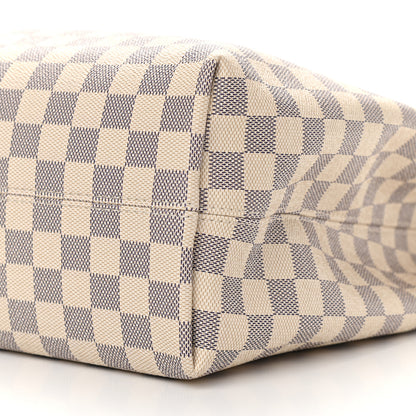 Louis Vuitton Damier Azur Graceful MM Rose Ballerine 8 of 9