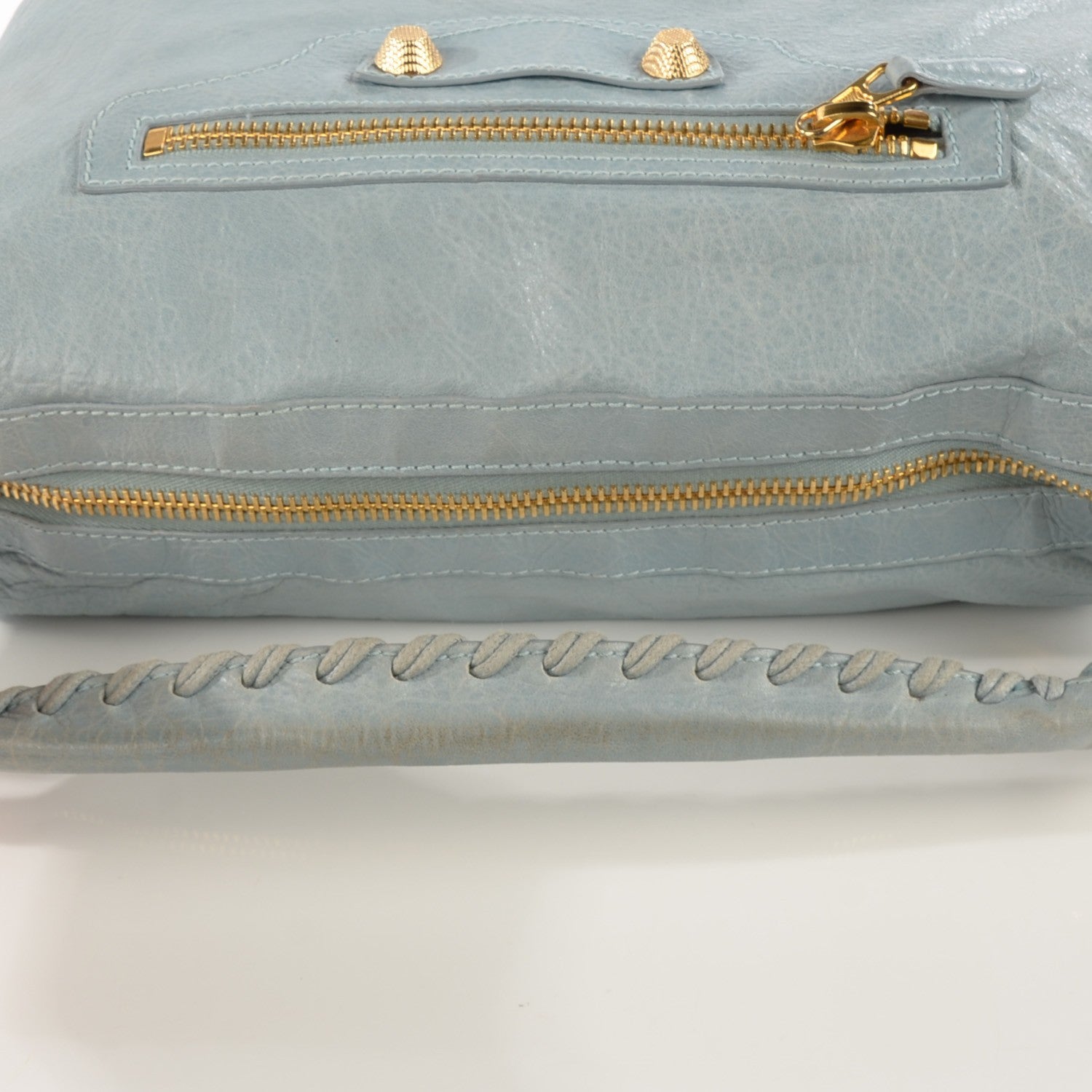 Balenciaga Agneau Giant 12 Gold Hardware Day Hobo Bleu Acier Ciel 8 of 9