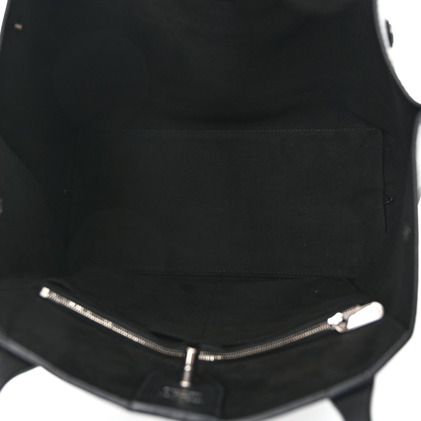 Calfskin Lockme Go Tote Black