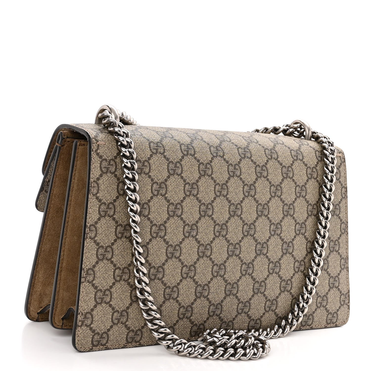 Gucci GG Supreme Monogram Small Dionysus Shoulder Bag Taupe 3 of 10