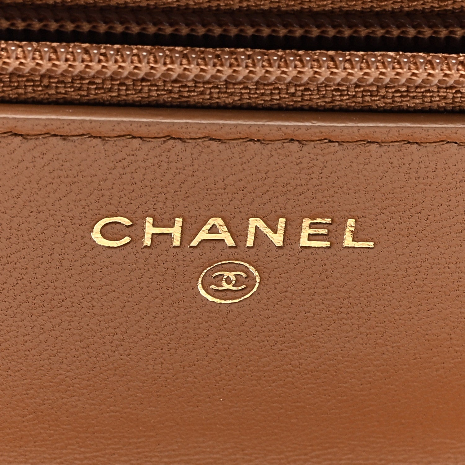 Chanel Lambskin Quilted Chanel 19 Wallet On Chain WOC Brown 6 of 8
