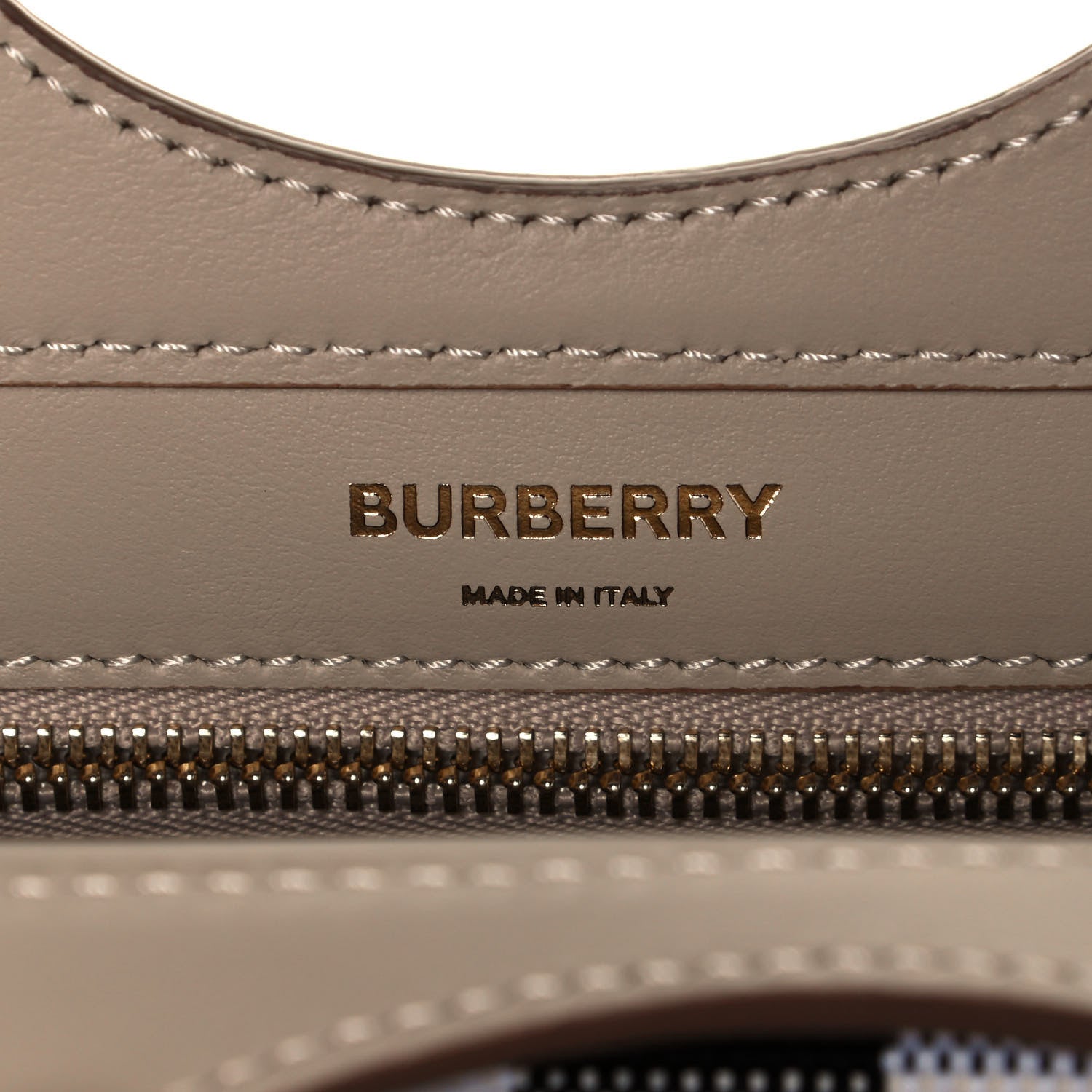 Burberry Smooth Calfskin Canvas Check Mini Pocket Bag Dusty Sand Soft Fawn 6 of 11