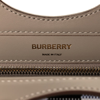 Burberry Smooth Calfskin Canvas Check Mini Pocket Bag Dusty Sand Soft Fawn 6 of 11