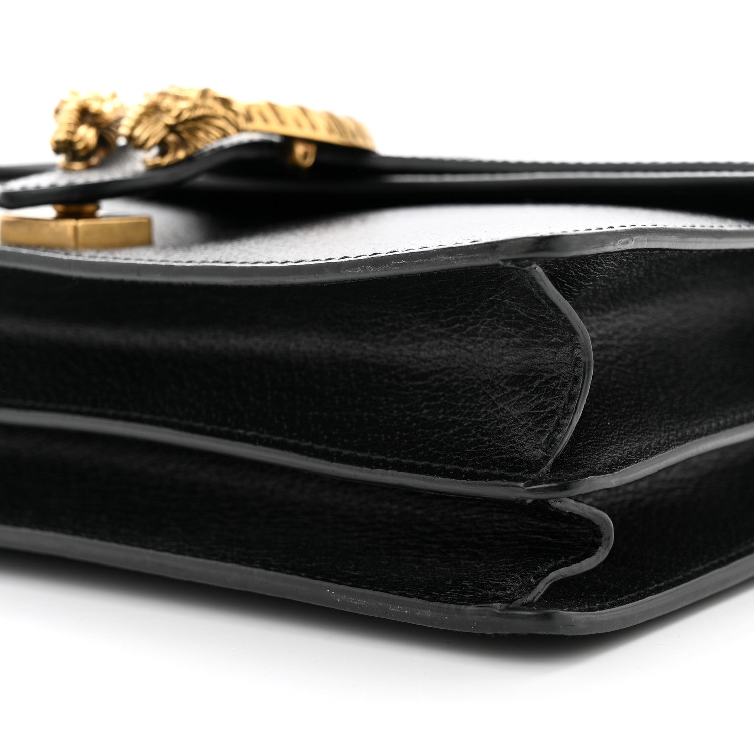 Gucci Calfskin Web Medium Dionysus Shoulder Bag Black 10 of 15