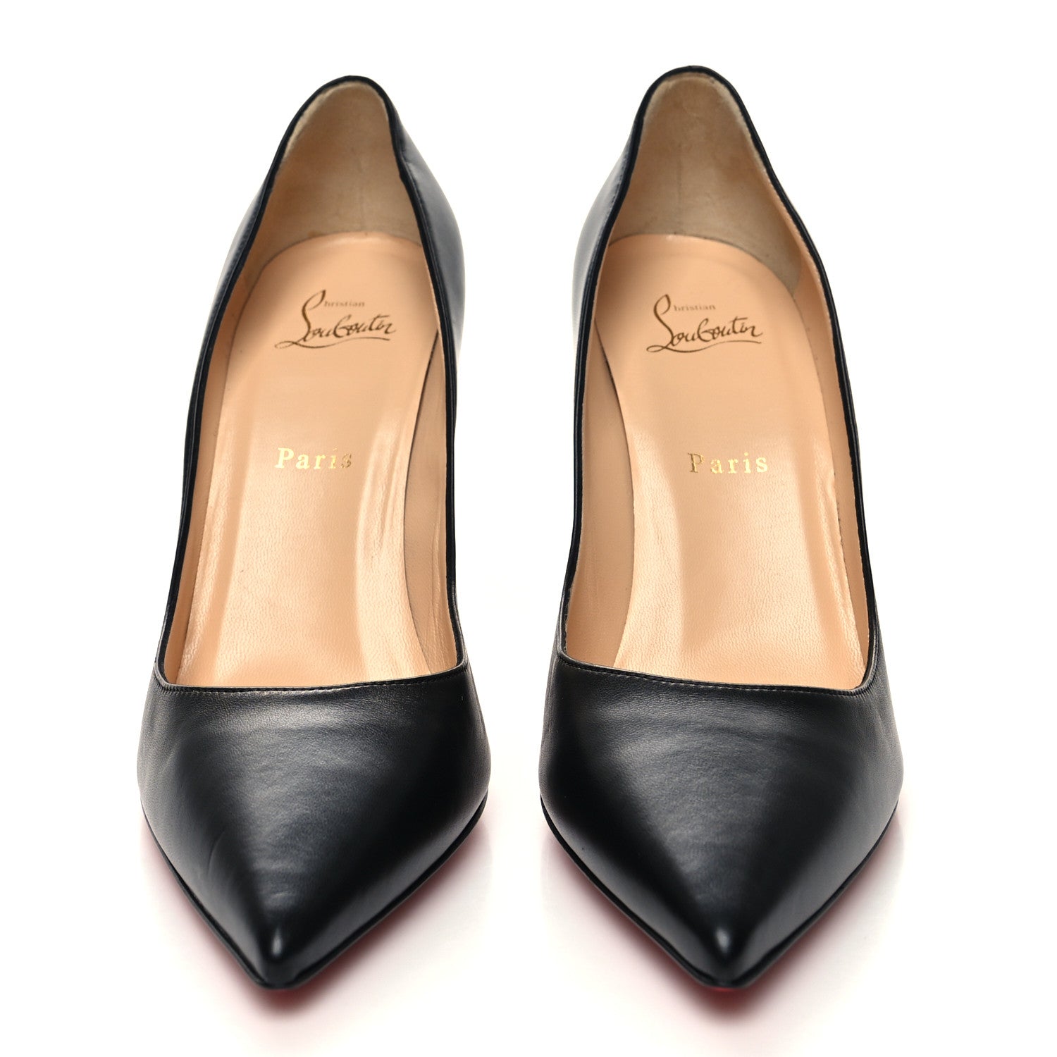 Christian Louboutin Nappa Apostrophy 100 Pumps 40.5 Black 2 of 7