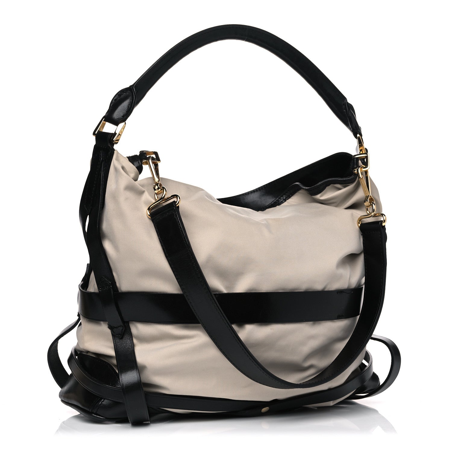 Burberry Nylon Bridle Calfskin Medium Gosford Hobo Trench 2 of 24
