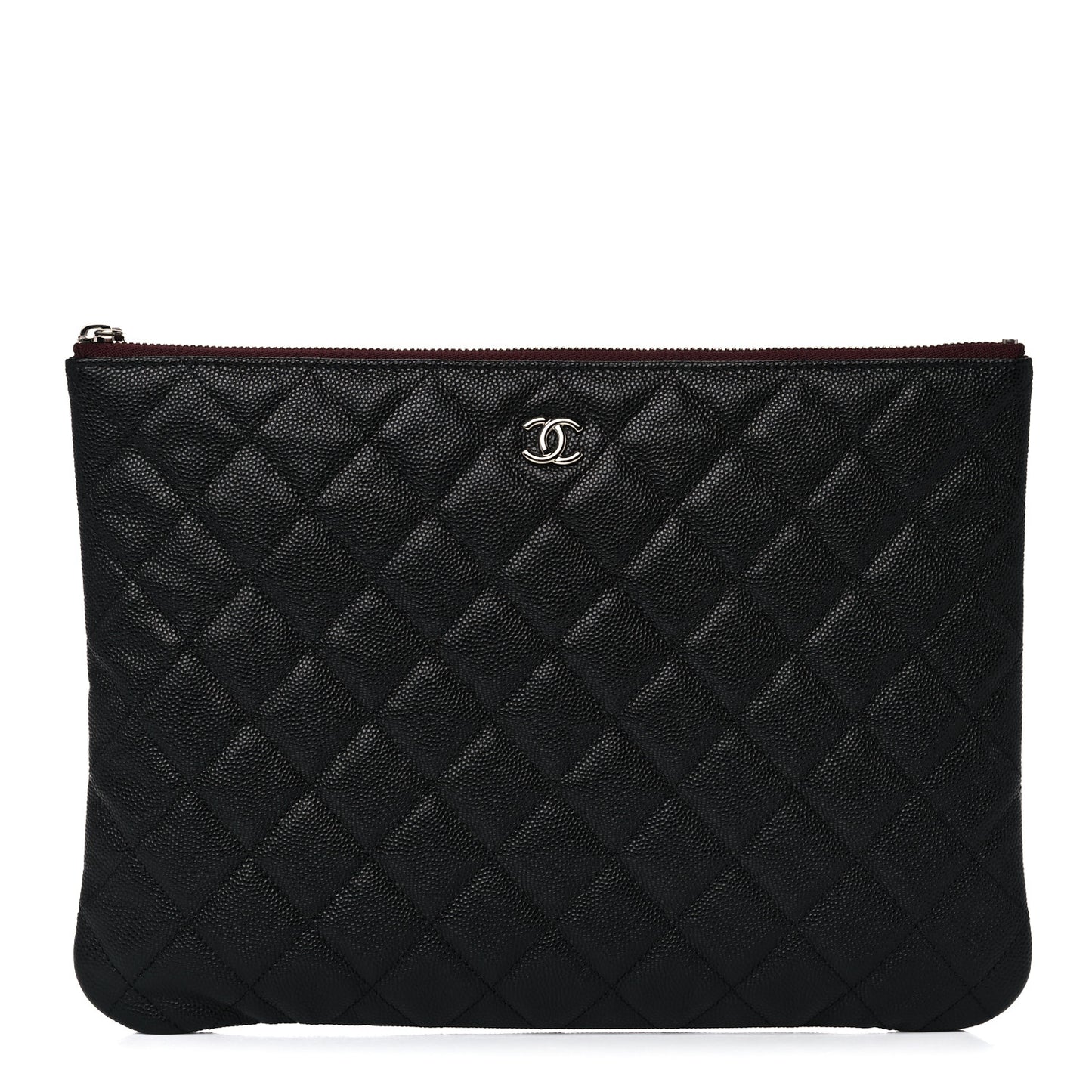 Caviar Quilted Medium Cosmetic Case Black